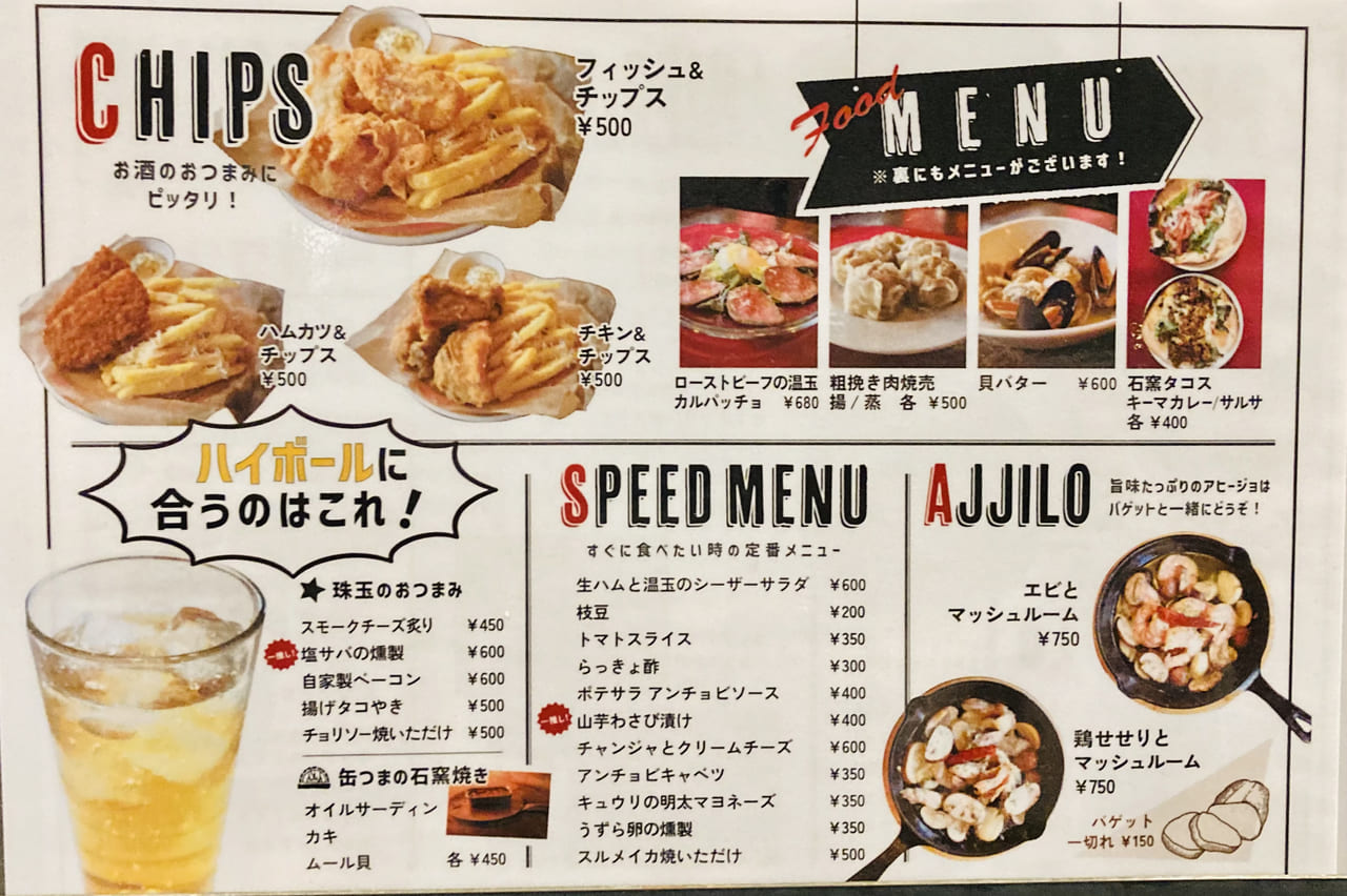 stand menu