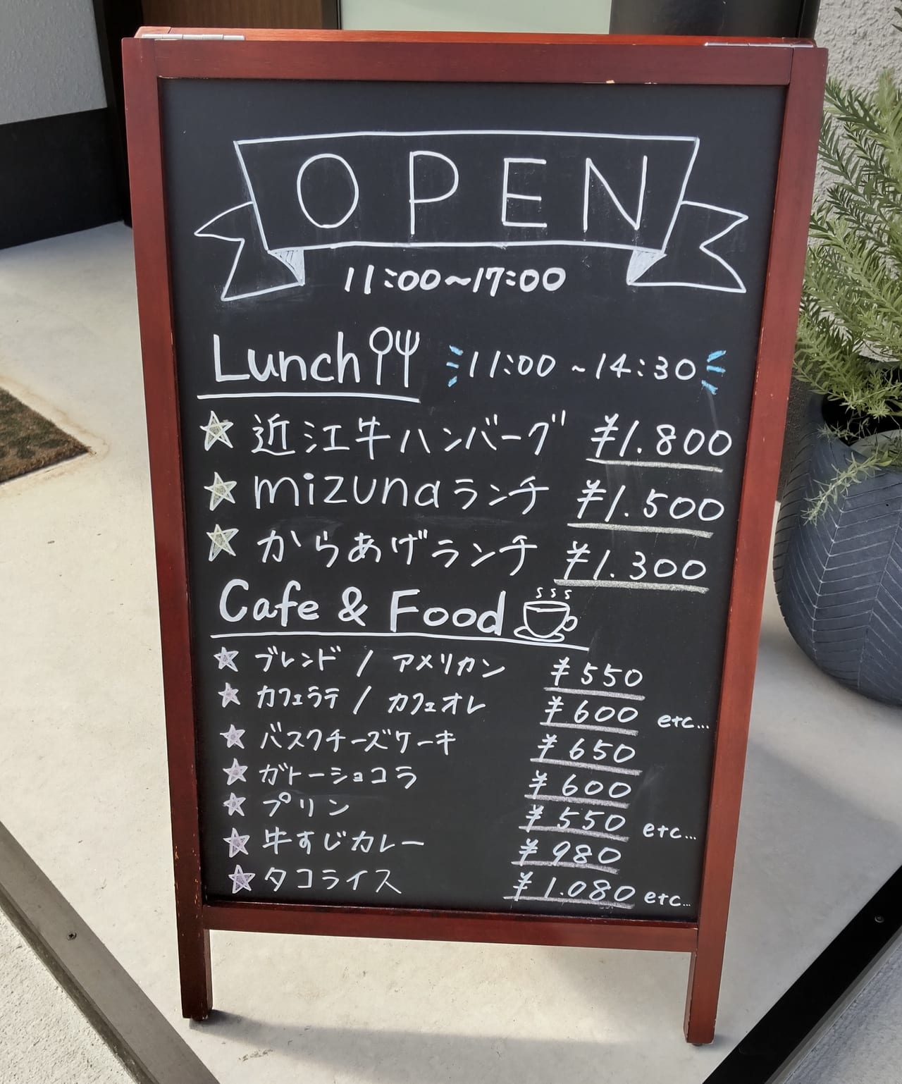 mizuna menu